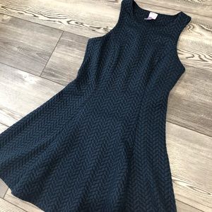 Alya Navy/Black Sleeveless Dress, medium